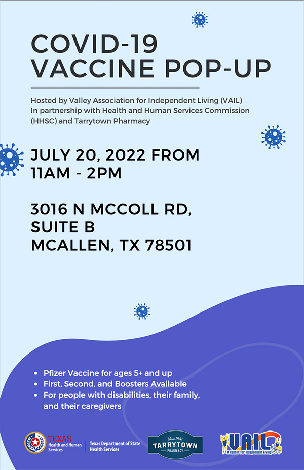 Covid-19 Vaccine pop-up flyer