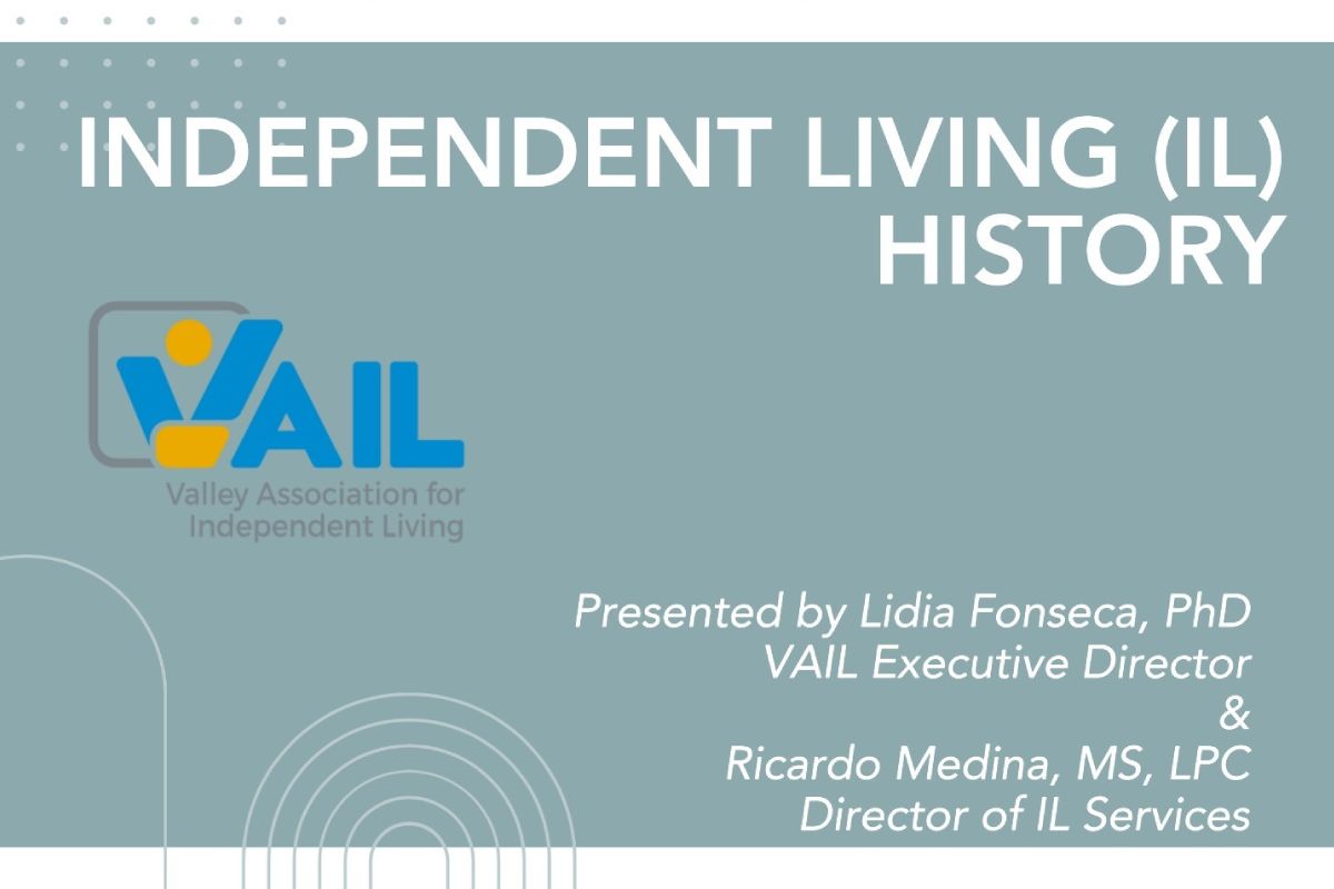 Intro slide for the Independent Living (IL) History Slideshow